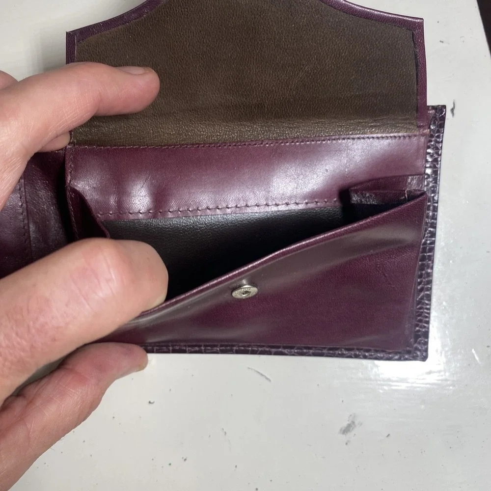 Fiocchi Crocodil-Calf Wallet‎ Brown Leather Nice Possible Vintage Men's Classic